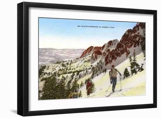 Skiing in Utah-null-Framed Art Print