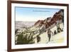 Skiing in Utah-null-Framed Premium Giclee Print