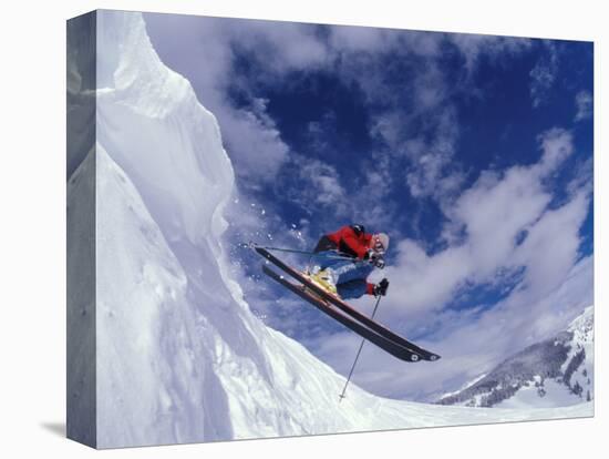 Skiing in Vail, Colorado, USA-Lee Kopfler-Stretched Canvas