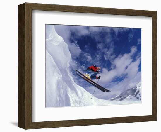 Skiing in Vail, Colorado, USA-Lee Kopfler-Framed Photographic Print