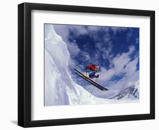 Skiing in Vail, Colorado, USA-Lee Kopfler-Framed Photographic Print