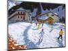 Skiing Into Val Gardena, Italy-Andrew Macara-Mounted Giclee Print