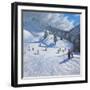 Skiing,Kitzbhuel, 2014-Andrew Macara-Framed Giclee Print