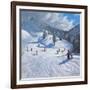 Skiing,Kitzbhuel, 2014-Andrew Macara-Framed Giclee Print