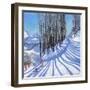 Skiing,La Daille,Tignes,France.2015,(oil on canvas)-Andrew Macara-Framed Giclee Print