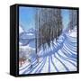 Skiing,La Daille,Tignes,France.2015,(oil on canvas)-Andrew Macara-Framed Stretched Canvas