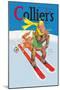 Skiing Monkeys-Lawson Wood-Mounted Art Print