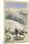 Skiing, Mt. Cannon, Franconia Notch, New Hampshire-null-Mounted Art Print