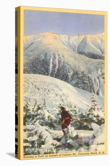 Skiing, Mt. Cannon, Franconia Notch, New Hampshire-null-Stretched Canvas