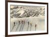 Skiing on Mazama Ridge, Mt. Rainier, Washington-null-Framed Premium Giclee Print