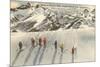 Skiing on Mazama Ridge, Mt. Rainier, Washington-null-Mounted Premium Giclee Print