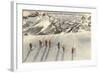 Skiing on Mazama Ridge, Mt. Rainier, Washington-null-Framed Art Print