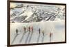 Skiing on Mazama Ridge, Rainier National Park, Washington-null-Framed Art Print