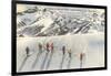 Skiing on Mazama Ridge, Rainier National Park, Washington-null-Framed Art Print