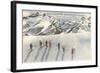 Skiing on Mazama Ridge, Rainier National Park, Washington-null-Framed Art Print