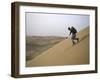 Skiing on Sanddunes, Morocco-Michael Brown-Framed Photographic Print