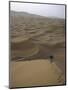 Skiing on Sanddunes, Morocco-Michael Brown-Mounted Photographic Print