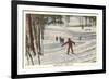 Skiing Scene, La Crosse, Wisconsin-null-Framed Premium Giclee Print