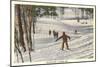 Skiing Scene, La Crosse, Wisconsin-null-Mounted Art Print