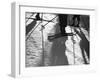 Skiing Shadows-null-Framed Photographic Print