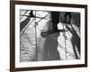 Skiing Shadows-null-Framed Photographic Print