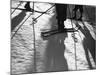 Skiing Shadows-null-Mounted Photographic Print