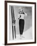 SkIIng Suit with a Wind-Proof Jacket with Lace-Up Front and Contrasting Yoke by Jean Destre-null-Framed Art Print