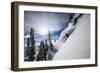 Skiing The Teton Backcountry Powder After A Winter Storm Clears Near Jackson Hole Mountain Resort-Jay Goodrich-Framed Photographic Print