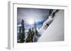 Skiing The Teton Backcountry Powder After A Winter Storm Clears Near Jackson Hole Mountain Resort-Jay Goodrich-Framed Photographic Print