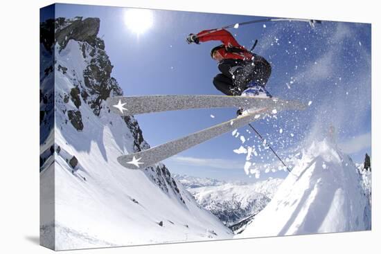 Skiing, Tristkopf, Kelchsau, Tyrol, Austria (Mr)-Norbert Eisele-Hein-Stretched Canvas