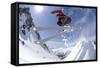 Skiing, Tristkopf, Kelchsau, Tyrol, Austria (Mr)-Norbert Eisele-Hein-Framed Stretched Canvas