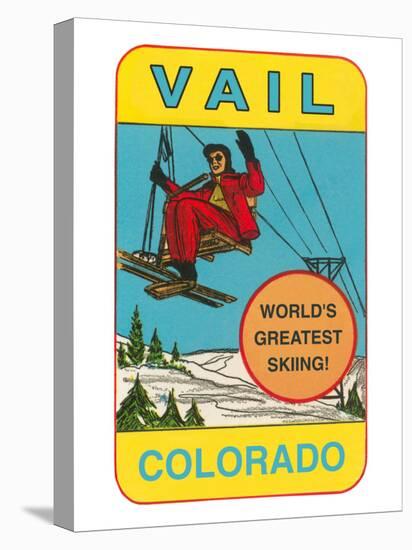 Skiing, Vail, Colorado-null-Stretched Canvas