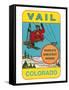 Skiing, Vail, Colorado-null-Framed Stretched Canvas