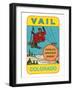 Skiing, Vail, Colorado-null-Framed Art Print