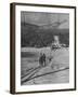 Skiing Weekend, Going Up the Ski Lift-Dmitri Kessel-Framed Photographic Print