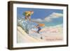 Skiing, Whitefish-null-Framed Art Print