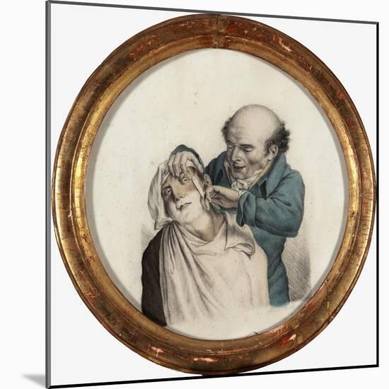 Skilful Barber, 1823-Louis Leopold Boilly-Mounted Giclee Print