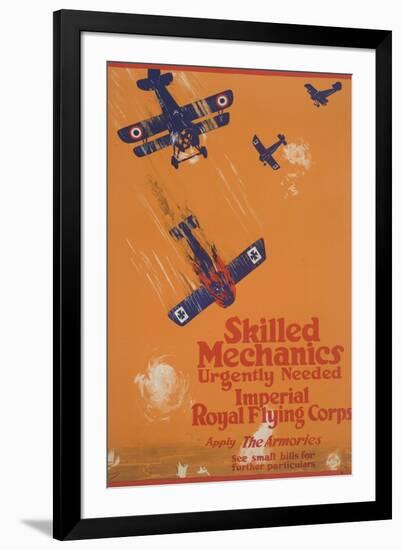 Skilled Mechanics Urgently Needed-null-Framed Giclee Print