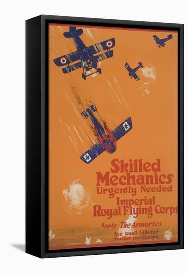 Skilled Mechanics Urgently Needed-null-Framed Stretched Canvas