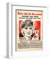 Skin Care Antiageing Anti Ageing WWII Skincare, UK, 1940-null-Framed Giclee Print
