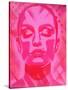 Skin Deep Pinks-Abstract Graffiti-Stretched Canvas