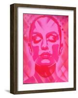 Skin Deep Pinks-Abstract Graffiti-Framed Giclee Print