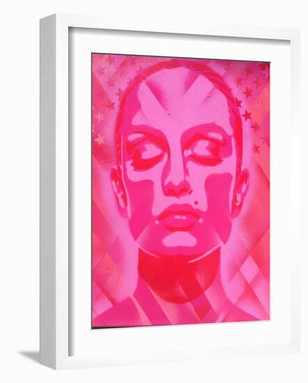 Skin Deep Pinks-Abstract Graffiti-Framed Giclee Print