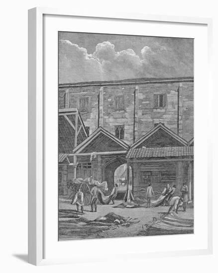 Skin Market, Leadenhall, City of London, 1825 (1911)-Thomas Dale-Framed Giclee Print