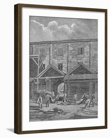 Skin Market, Leadenhall, City of London, 1825 (1911)-Thomas Dale-Framed Giclee Print