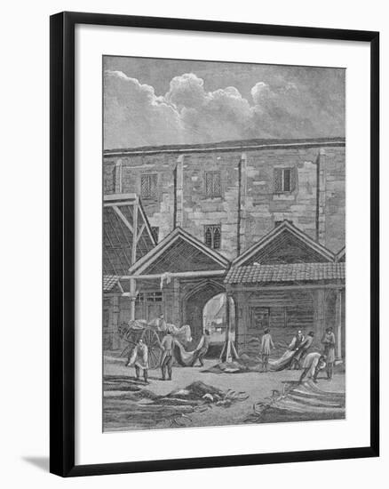 Skin Market, Leadenhall, City of London, 1825 (1911)-Thomas Dale-Framed Giclee Print