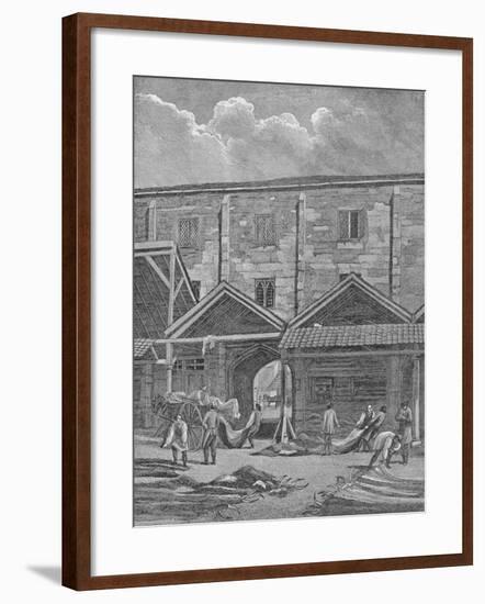 Skin Market, Leadenhall, City of London, 1825 (1911)-Thomas Dale-Framed Giclee Print