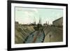 Skinner's Dry Dock, Baltmore-null-Framed Art Print
