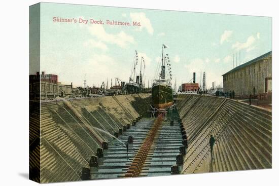 Skinner's Dry Dock, Baltmore-null-Stretched Canvas