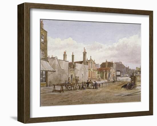 Skinners' Almshouses and Trinity Almshouses, Mile End Road, Stepney, London, 1883-John Crowther-Framed Giclee Print